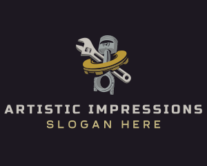 Mechanical Piston Repair logo design