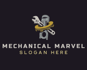 Mechanical Piston Repair logo design