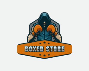 Boxing Fighter Athlete logo design