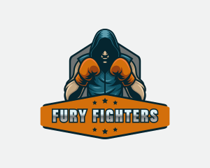 Boxing Fighter Athlete logo design