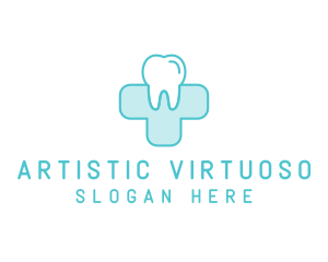 Dental Health Medical Cross  logo design