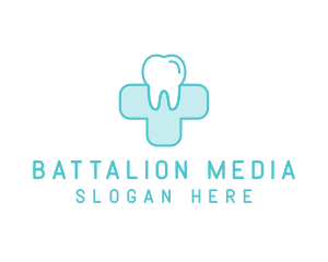 Dental Health Medical Cross  logo design