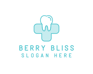 Dental Health Medical Cross  logo design