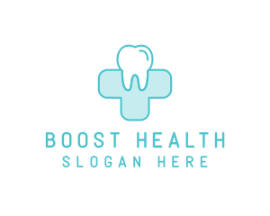 Dental Health Medical Cross  logo design