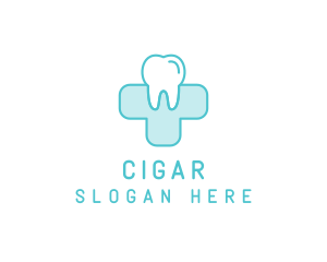 Dental Health Medical Cross  logo design