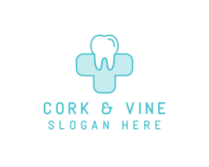 Dental Health Medical Cross  logo design