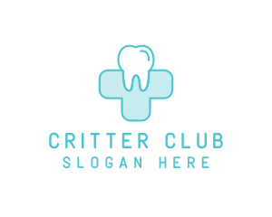 Dental Health Medical Cross  logo design