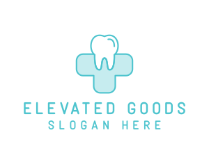 Dental Health Medical Cross  logo design