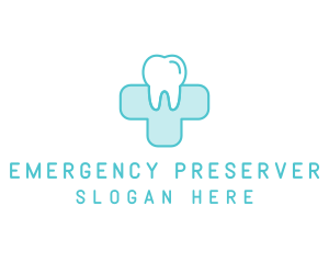 Dental Health Medical Cross  logo design