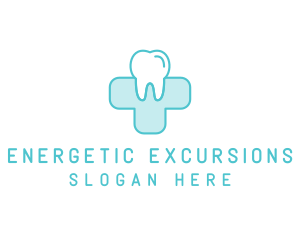 Dental Health Medical Cross  logo design