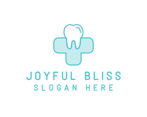 Dental Health Medical Cross  logo design