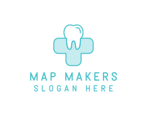 Dental Health Medical Cross  logo design