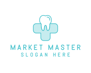 Dental Health Medical Cross  logo design