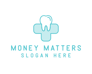 Dental Health Medical Cross  logo design