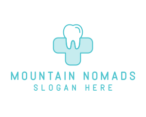 Dental Health Medical Cross  logo design