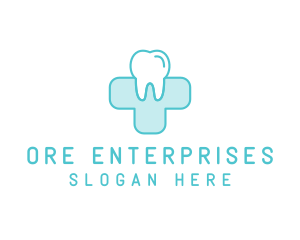 Dental Health Medical Cross  logo design