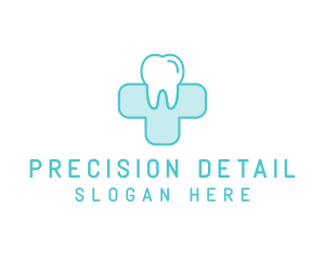 Dental Health Medical Cross  logo design