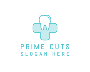 Dental Health Medical Cross  logo design