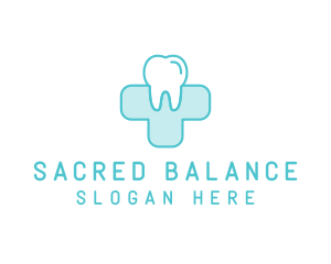 Dental Health Medical Cross  logo design