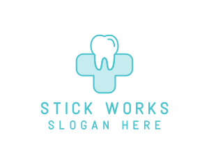 Dental Health Medical Cross  logo design