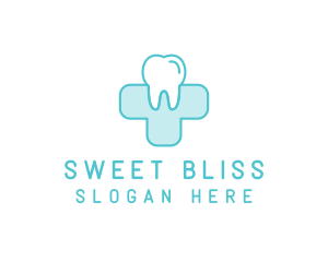 Dental Health Medical Cross  logo design