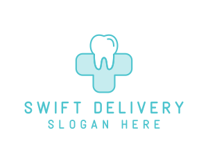 Dental Health Medical Cross  logo design