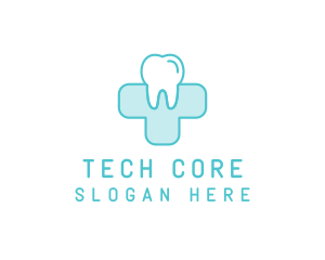 Dental Health Medical Cross  logo design