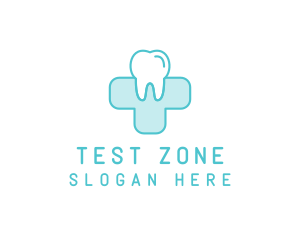 Dental Health Medical Cross  logo design