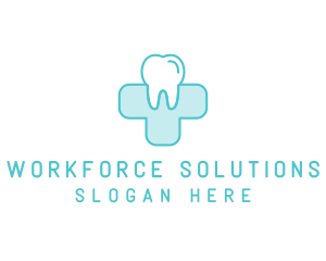 Dental Health Medical Cross  logo design