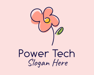 Preschool Flower Doodle Logo
