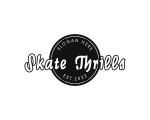 Urban Skating Badge logo design