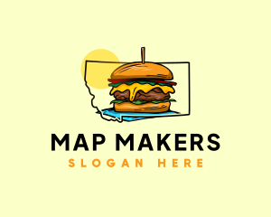 Elk Burger Montana logo design