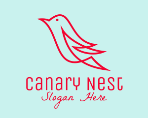 Red Canary Bird  logo