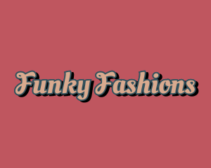 Funky Fashion Cursive logo