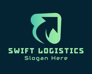 Gradient Logistics Arrow  logo
