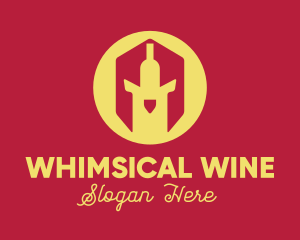 Bar Wine Helmet logo design