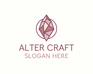 Handmade Crystal Jewelry logo design