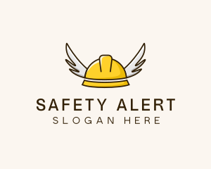 Safety Hat Wings logo design