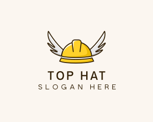 Safety Hat Wings logo design