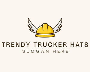 Safety Hat Wings logo design