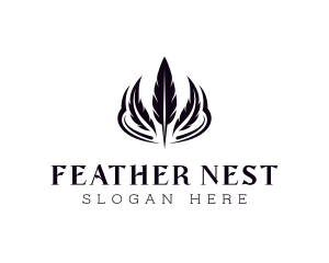 Feather Writing Publishing logo design