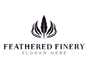 Feather Writing Publishing logo design