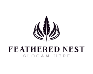 Feather Writing Publishing logo design