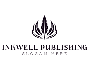 Feather Writing Publishing logo design