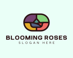 Flower Mosaic Decor logo design