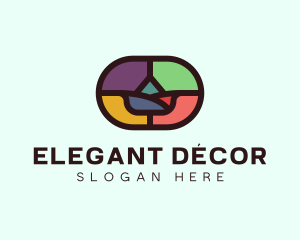 Flower Mosaic Decor logo design