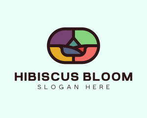 Flower Mosaic Decor logo design