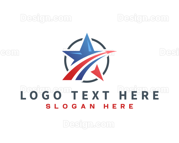 Abstract Star Logistics Logo