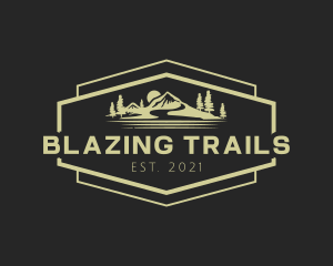 Mountain Hiking Gear logo design