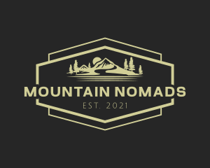 Mountain Hiking Gear logo design